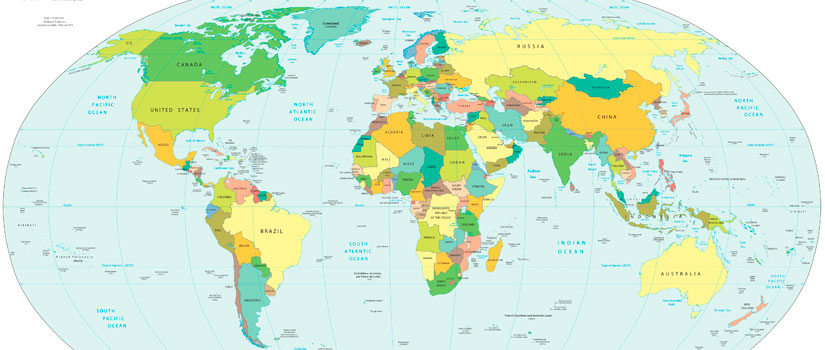 世界政治地图