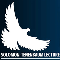 Solomon-Tenenbaum Lectureship logo blue with white lettering.
