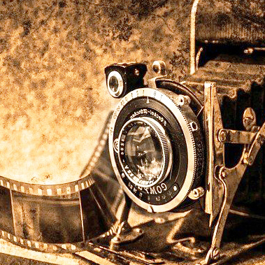 棕褐色的照片的胶片相机