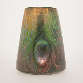 克莱门特·马塞，花瓶，1895-1910。陶瓷。